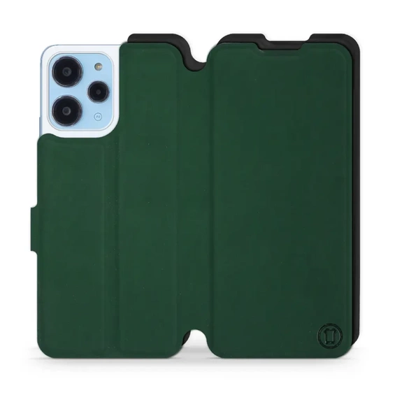 Etui Soft Touch do Xiaomi Redmi 12 - wzór Miejska zieleń z czernią