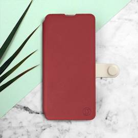 Etui Soft Touch do Samsung Galaxy M33 5G - wzór Zachodząca czerwień z platyną