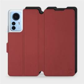 Etui Soft Touch do Xiaomi 12 Pro - wzór Zachodząca czerwień z czernią