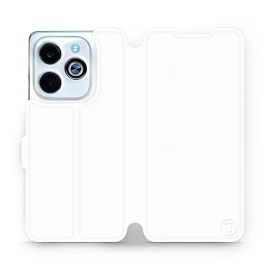 Etui do Infinix HOT 40i - wzór White&Orange