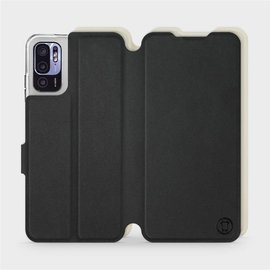 Etui Soft Touch do Xiaomi Redmi Note 10 5G - wzór Satynowa czerń z platyną