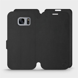 Etui Soft Touch do Samsung Galaxy S7 Edge - wzór Satynowa czerń