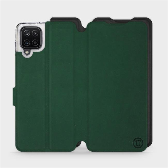 Etui Soft Touch do Samsung Galaxy M12 - wzór Miejska zieleń z czernią
