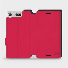 Etui Soft Touch do Sony Xperia XZ1 Compact - wzór Żywa czerwień z czernią