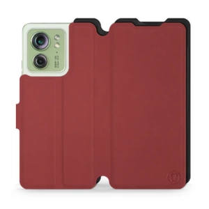 Etui Soft Touch do Motorola Edge 40 - wzór Zachodząca czerwień z czernią