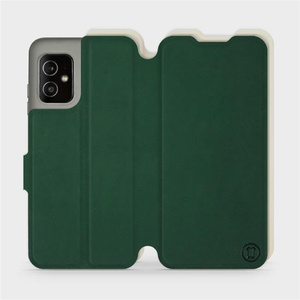 Etui Soft Touch do Asus Zenfone 8 - wzór Miejska zieleń z platyną