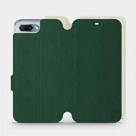 Etui Soft Touch do Huawei Honor 10 - wzór Miejska zieleń z platyną