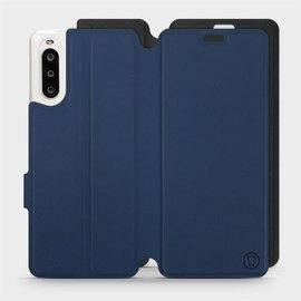 Etui Soft Touch do Sony Xperia 10 II - wzór Głęboki granat z czernią