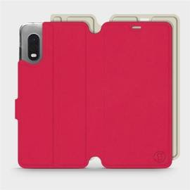 Etui Soft Touch do Samsung Galaxy Xcover PRO - wzór Żywa czerwień z platyną