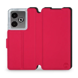 Etui Soft Touch do Realme GT 7 - wzór Żywa czerwień z czernią