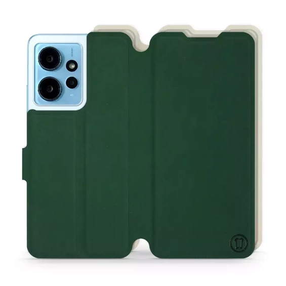 Etui Soft Touch do Xiaomi Redmi Note 12 4G - wzór Miejska zieleń z platyną