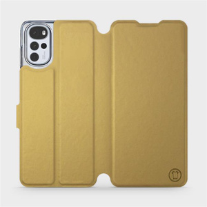 Etui do Motorola Moto G22 - wzór Gold&Gray