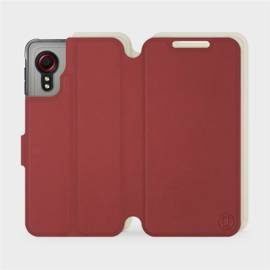 Etui Soft Touch do Samsung Galaxy Xcover 5 - wzór Zachodząca czerwień z platyną