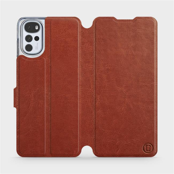 Etui do Motorola Moto G22 - wzór Brown&Orange