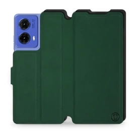 Etui Soft Touch do Motorola Moto G85 5G - wzór Miejska zieleń z czernią