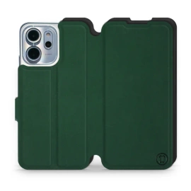Etui Soft Touch do OPPO Reno 14 FS 5G - wzór Miejska zieleń z czernią