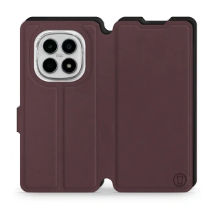 Etui Soft Touch do Xiaomi Redmi Note 15 4G - wzór Matowy burgund z czernią