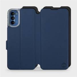Etui Soft Touch do Motorola Moto G41 - wzór Głęboki granat z czernią