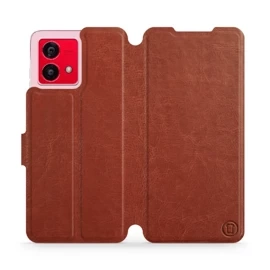 Etui do Motorola Moto G84 - wzór Brown&Orange