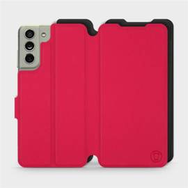 Etui Soft Touch do Samsung Galaxy S21 FE - wzór Żywa czerwień z czernią