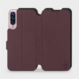 Etui Soft Touch do HTC Desire 22 Pro - wzór Matowy burgund z czernią