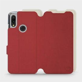 Etui Soft Touch do Xiaomi Redmi 7 - wzór Zachodząca czerwień z platyną