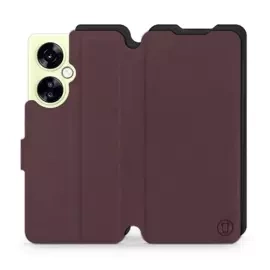 Etui Soft Touch do OnePlus Nord CE 3 Lite 5G - wzór Matowy burgund z czernią