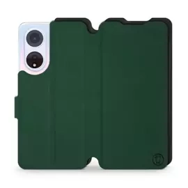 Etui Soft Touch do OPPO A98 5G - wzór Miejska zieleń z czernią