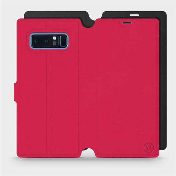 Etui Soft Touch do Samsung Galaxy Note 8 - wzór Żywa czerwień z czernią