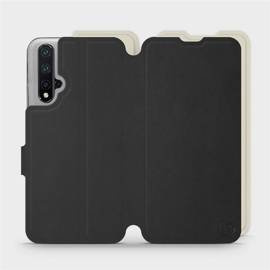 Etui Soft Touch do Huawei Honor 20 - wzór Satynowa czerń z platyną