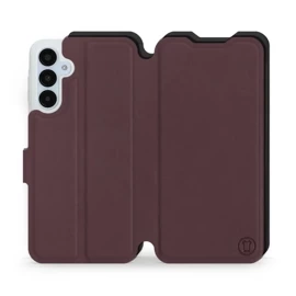 Etui Soft Touch do Samsung Galaxy A25 5G - wzór Matowy burgund z czernią