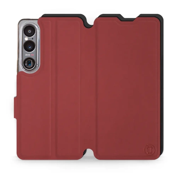 Etui Soft Touch do Sony Xperia 1 VI - wzór Zachodząca czerwień z czernią