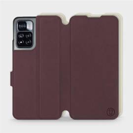 Etui Soft Touch do Xiaomi Redmi Note 11 Pro - wzór Matowy burgund z platyną