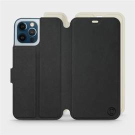 Etui Soft Touch do Apple iPhone 12 Pro Max - wzór Satynowa czerń z platyną