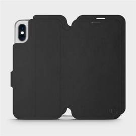 Etui Soft Touch do Apple iPhone XS - wzór Satynowa czerń