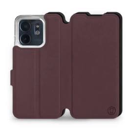 Etui Soft Touch do Infinix Smart 9 - wzór Matowy burgund z czernią