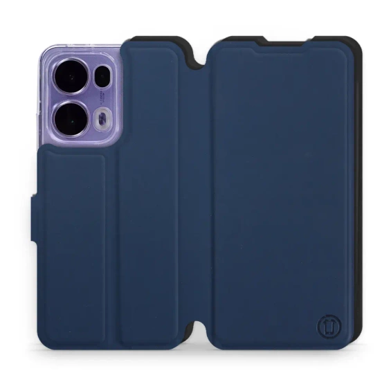 Etui Soft Touch do OPPO Reno 13 Pro - wzór Głęboki granat z czernią