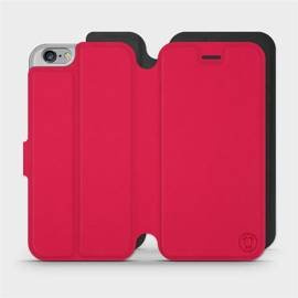 Etui Soft Touch do Apple iPhone 6 - wzór Żywa czerwień z czernią