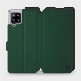 Etui Soft Touch do Samsung Galaxy A42 - wzór Miejska zieleń z czernią