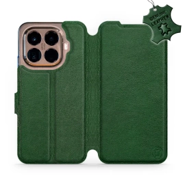 Etui ze skóry naturalnej do Xiaomi 15T Pro - wzór Green Leather