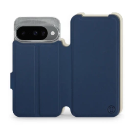Etui Soft Touch do Google Pixel 10 - wzór Głęboki granat z platyną