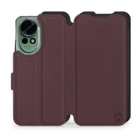 Etui Soft Touch do Huawei Nova 13 - wzór Matowy burgund z czernią
