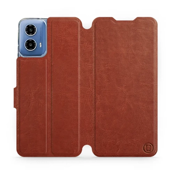 Etui do Motorola Moto G34 5G - wzór Brown&Gray