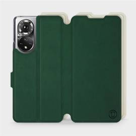 Etui Soft Touch do Huawei Honor 50 - wzór Miejska zieleń z platyną