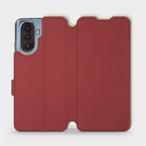 Etui Soft Touch do Huawei Nova Y70 - wzór Zachodząca czerwień z platyną