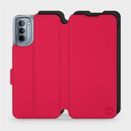 Etui Soft Touch do Motorola Moto G31 - wzór Żywa czerwień z czernią