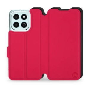 Etui Soft Touch do Huawei Honor X6b - wzór Żywa czerwień z czernią