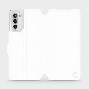 Etui do Motorola Moto G52 - wzór White&Orange
