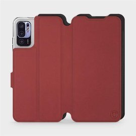 Etui Soft Touch do Xiaomi Redmi Note 10 5G - wzór Zachodząca czerwień z czernią