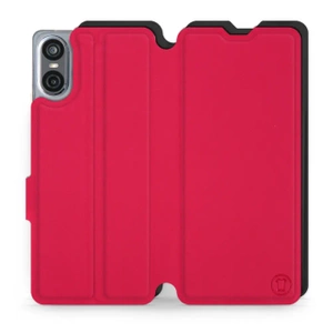 Etui Soft Touch do Sony Xperia 10 VI - wzór Żywa czerwień z czernią